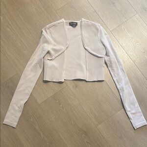 Tan Ribbed Long Sleeve Cardigan